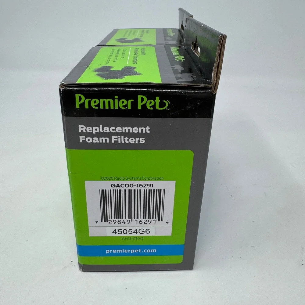 Lot of 2 Premier Pet Replacement Foam Filters for Pet Fountains 2 Pack